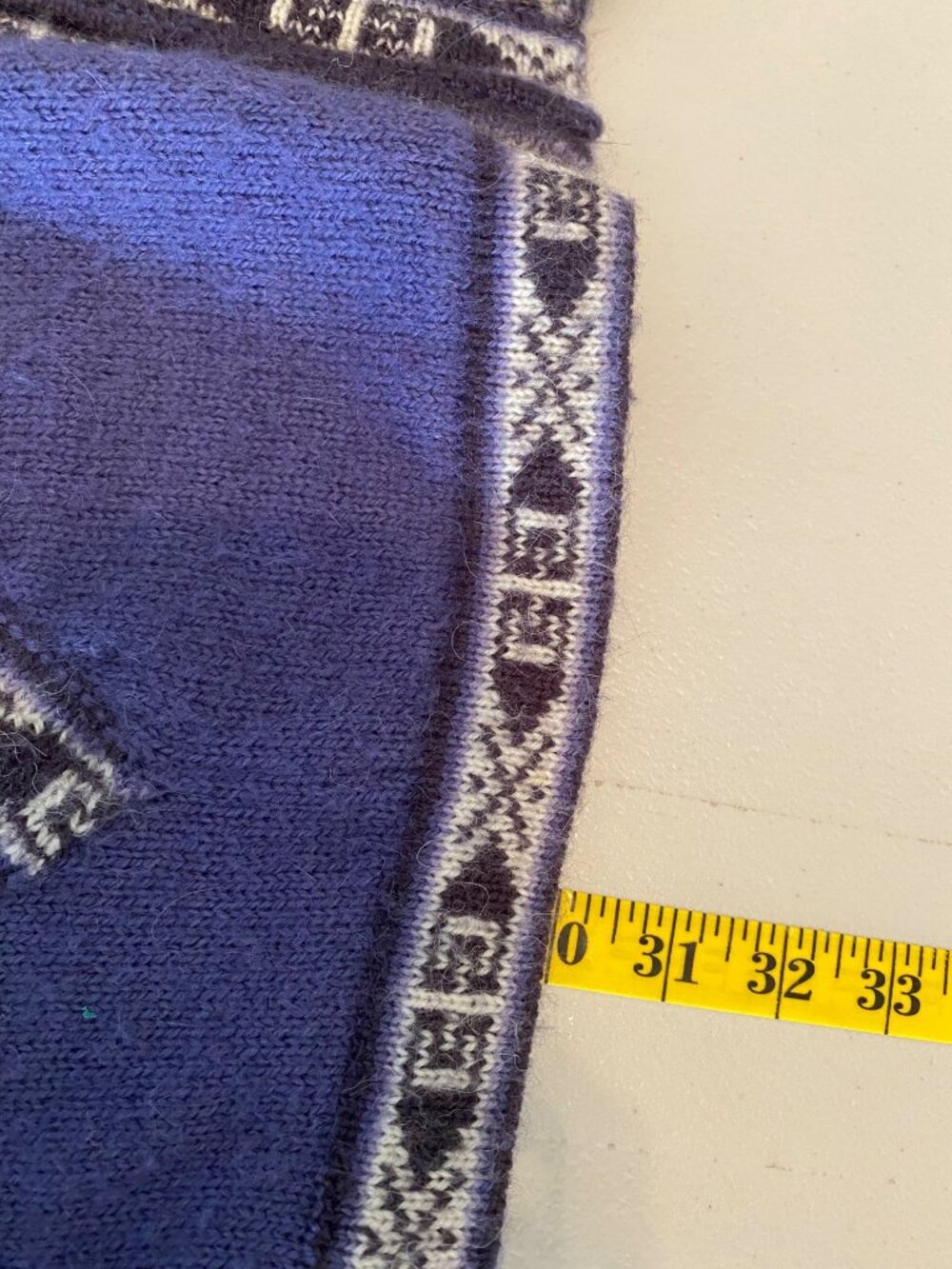 Alpaca Connection Purple Full-Zip Cardigan Sweater Llama Pattern Large - Picture 7 of 11